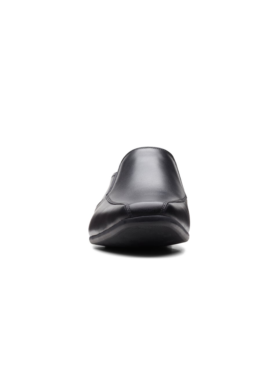 Clarks Black Sidton Edge Leather Shoes