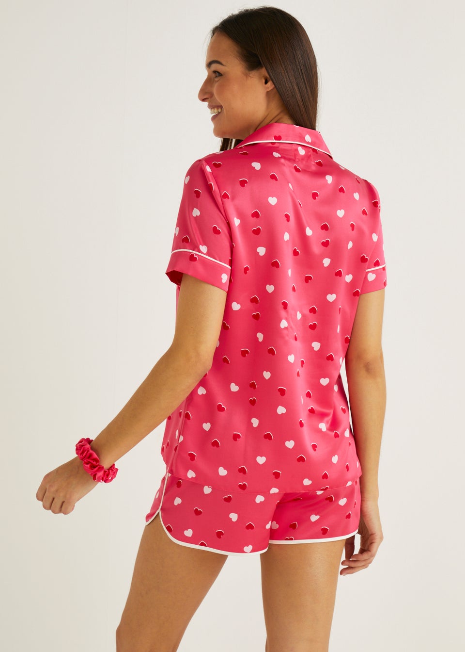 Satin heart pyjamas on sale