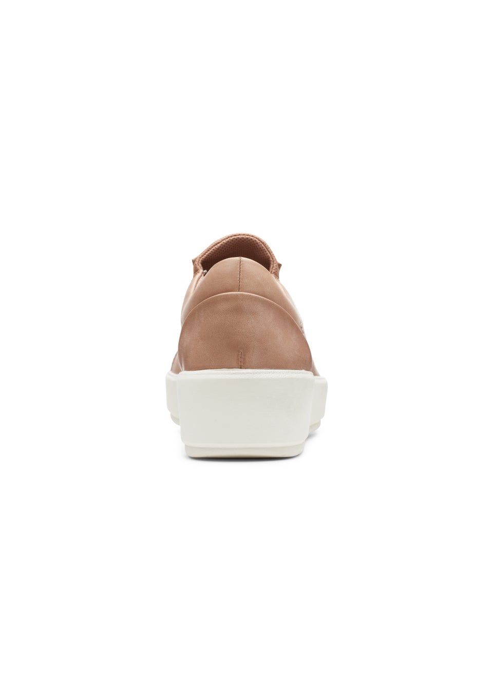 Clarks Praline Layton Rae Leather Trainers