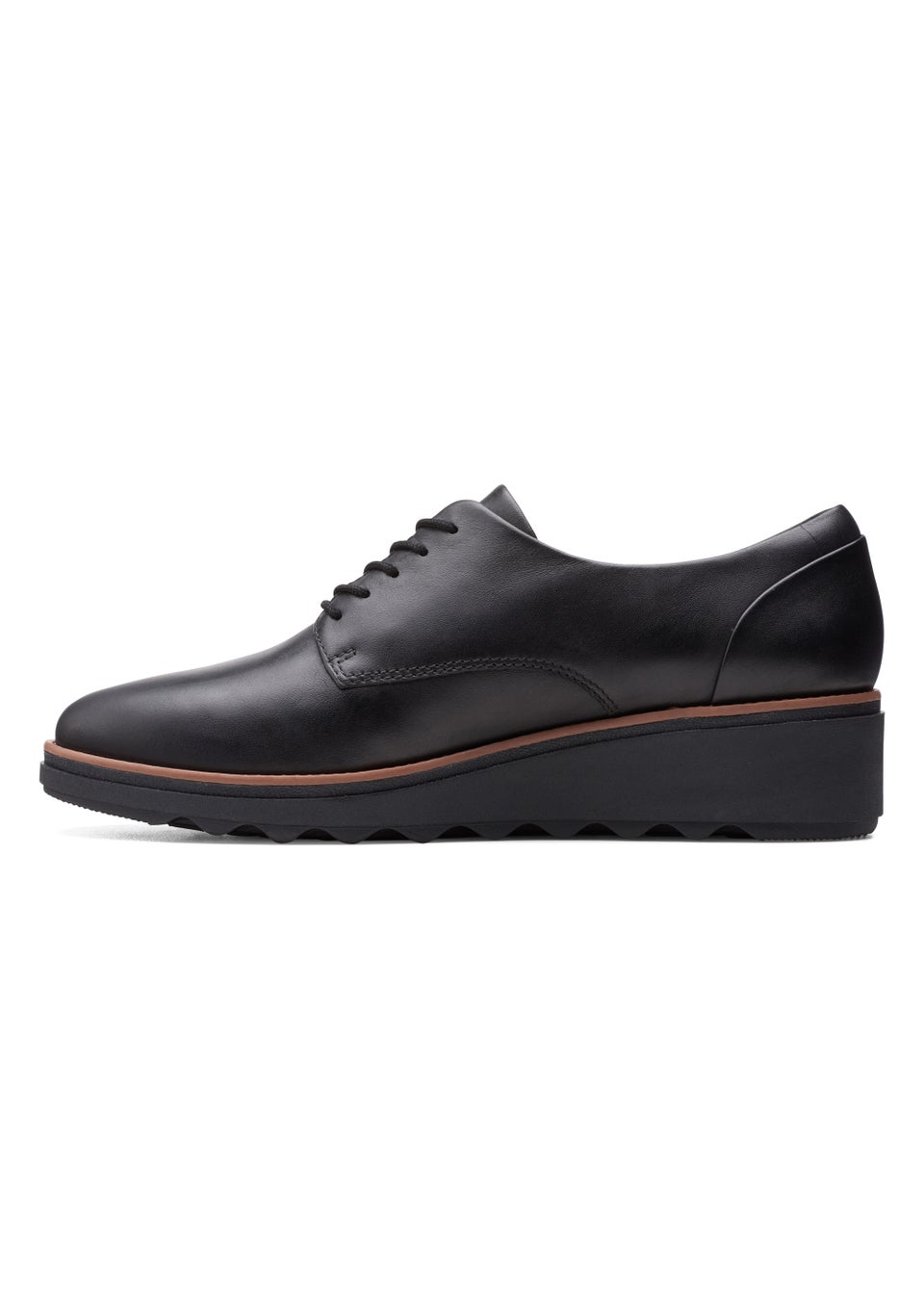Clarks Black Leather Sharon Noel Black Soft Shoes Matalan