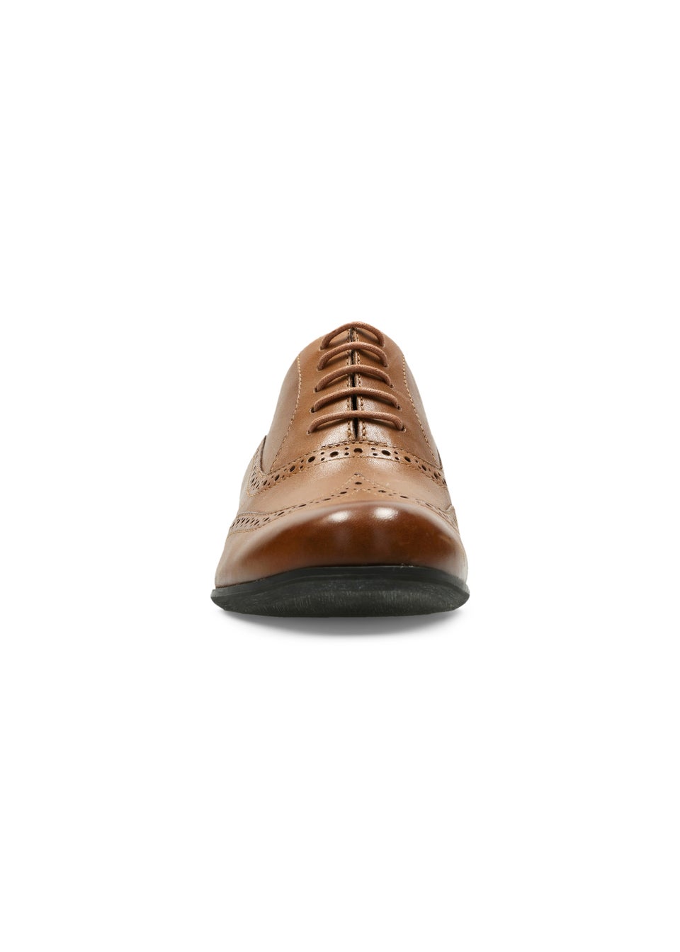 Clarks Brown Humble Oak Leather Brogues Matalan