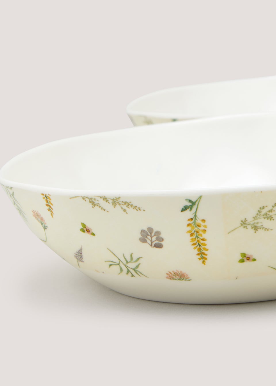 4 Pack Floral Outdoor Bowls (19cm x 19cm x 5cm) Matalan