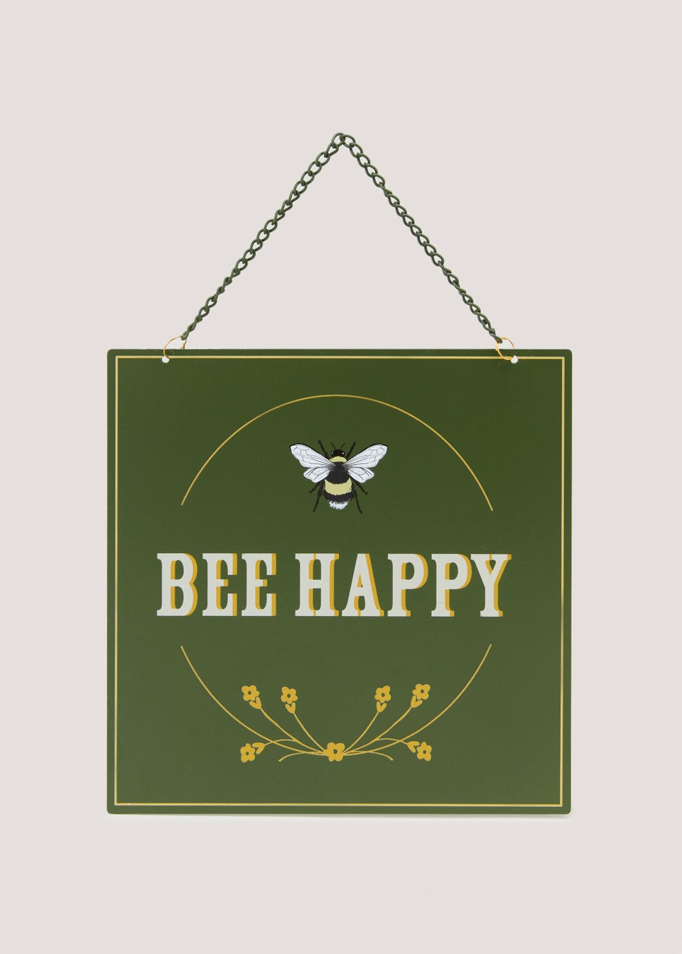 Bee Happy Outdoor Sign (30cm x 20cm x 1cm)