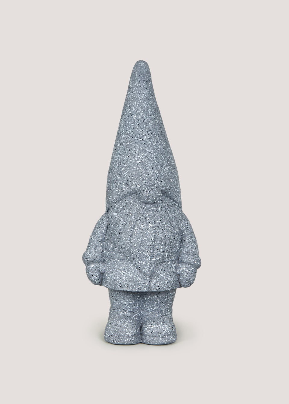 Grey Gnome Garden Ornament (17cm x 15cm x 43cm)