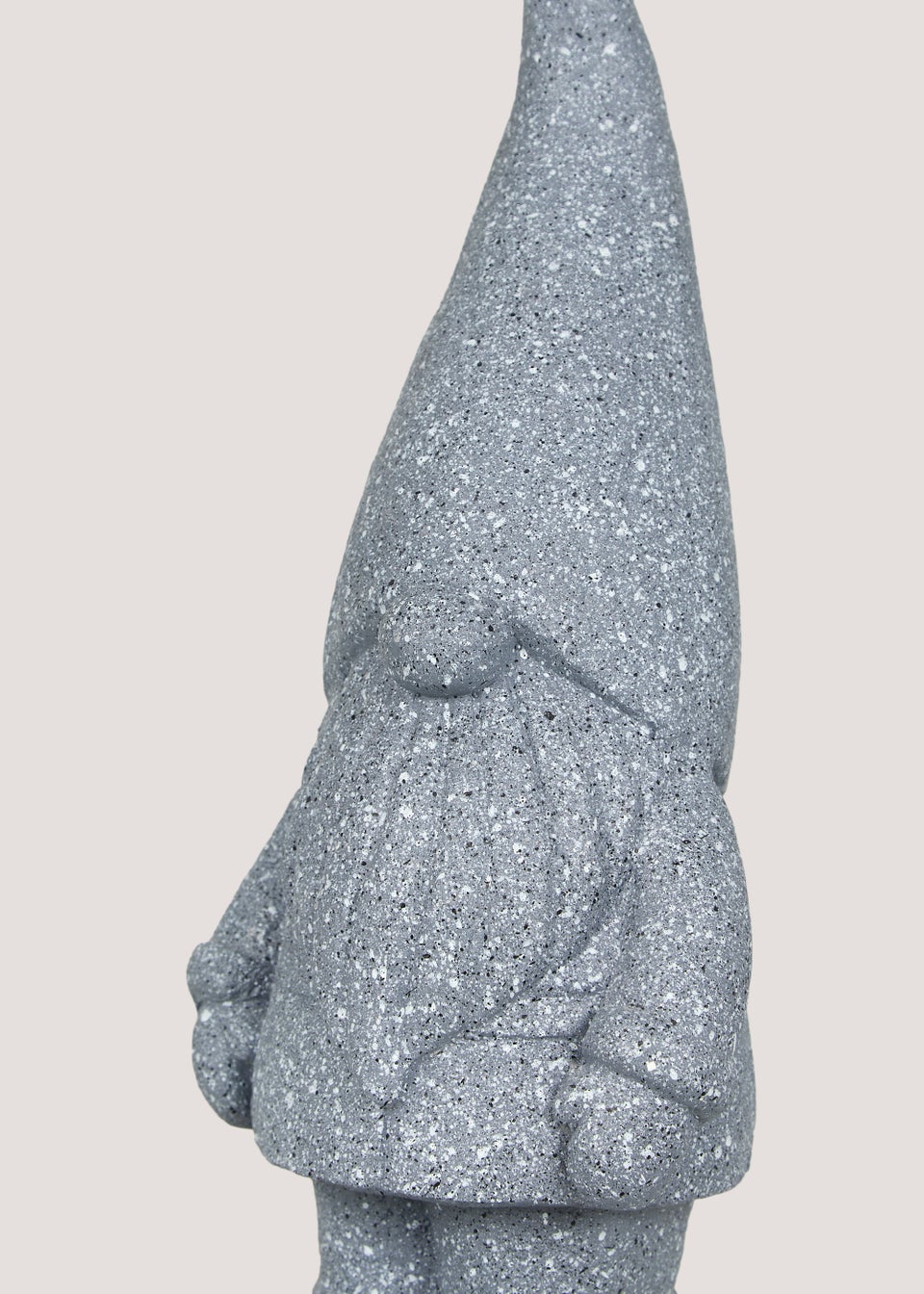 Grey Gnome Garden Ornament (17cm x 15cm x 43cm)