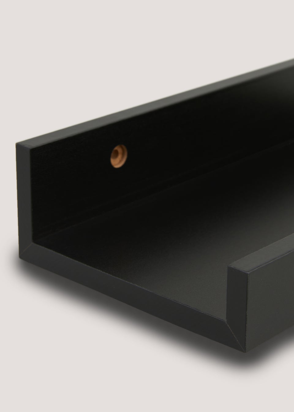 Set of 3 Black Picture Shelves (25cm / 35cm / 45cm)