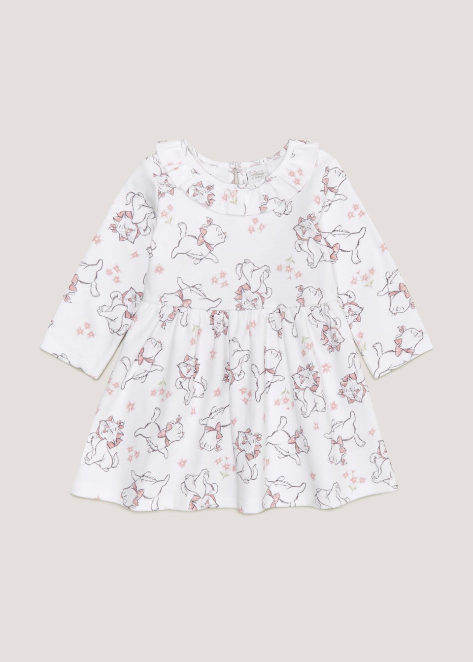 Baby White Disney Marie Dress (Newborn-12mths)
