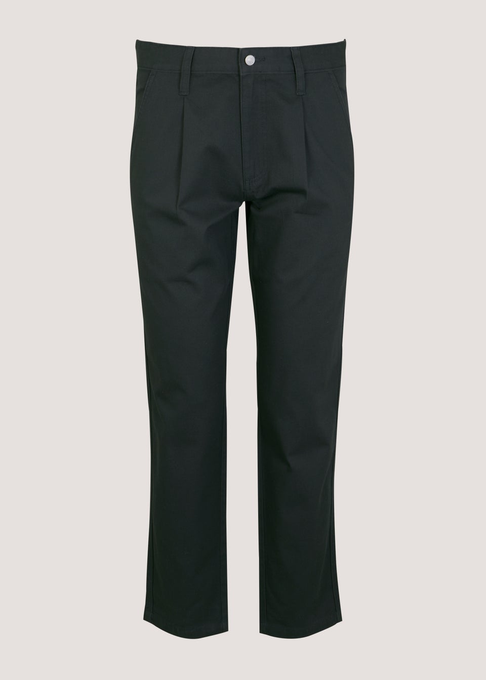 Grey Pleated Front Trousers