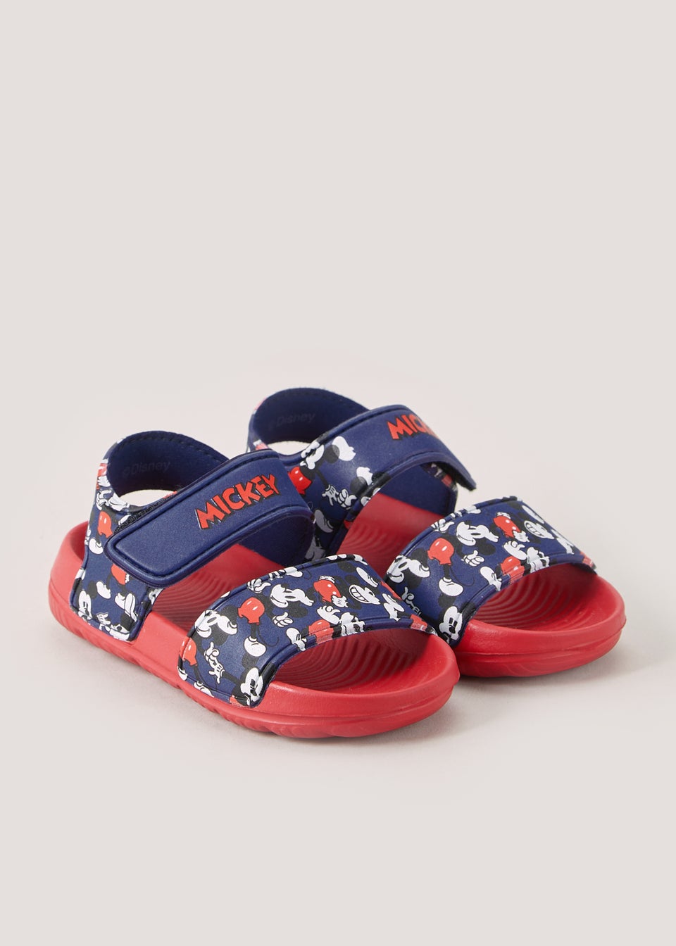 Boys Navy Disney Mickey Mouse Sandals (Younger 4-12)