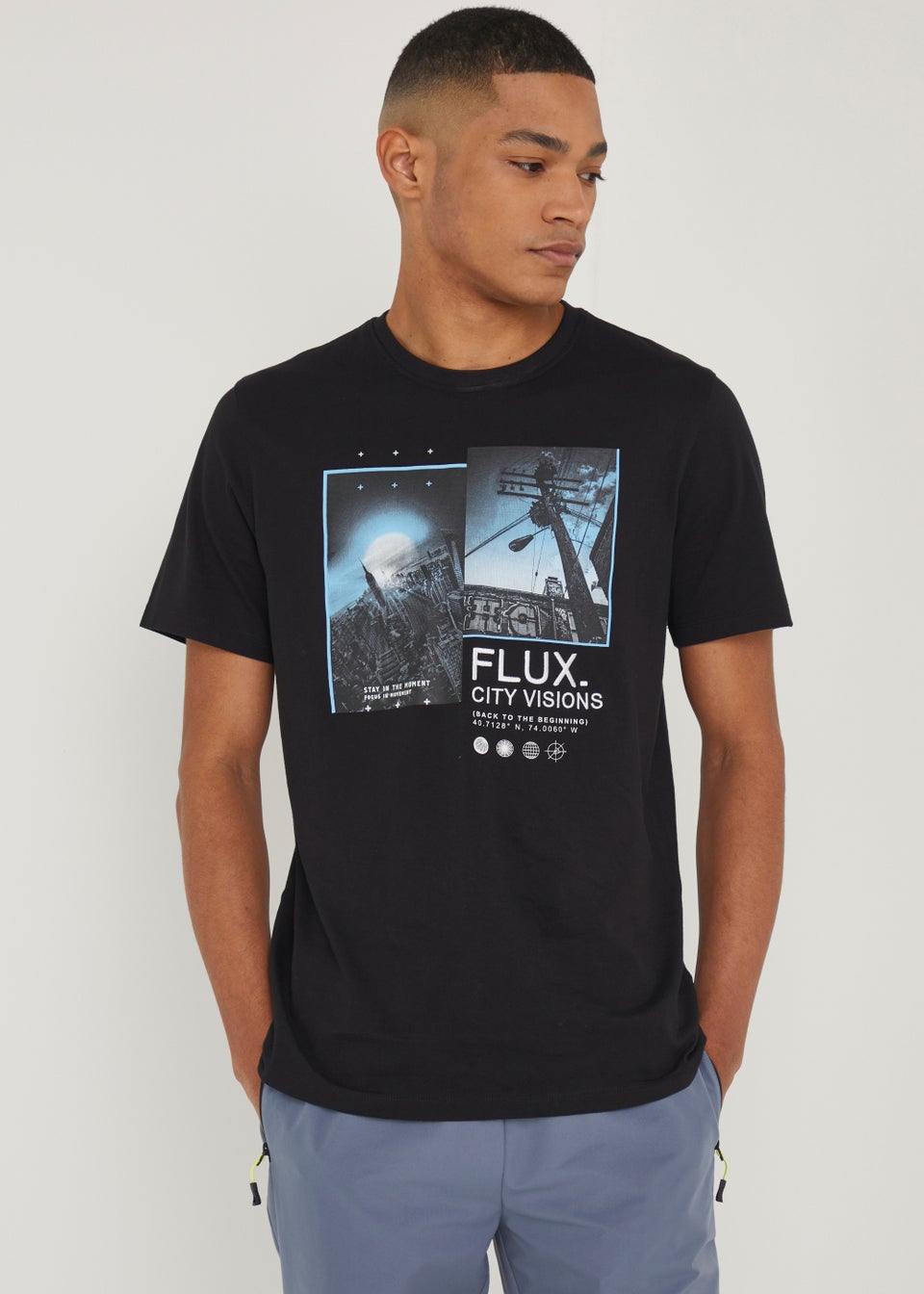 US Athletic Black Flux City T-Shirt