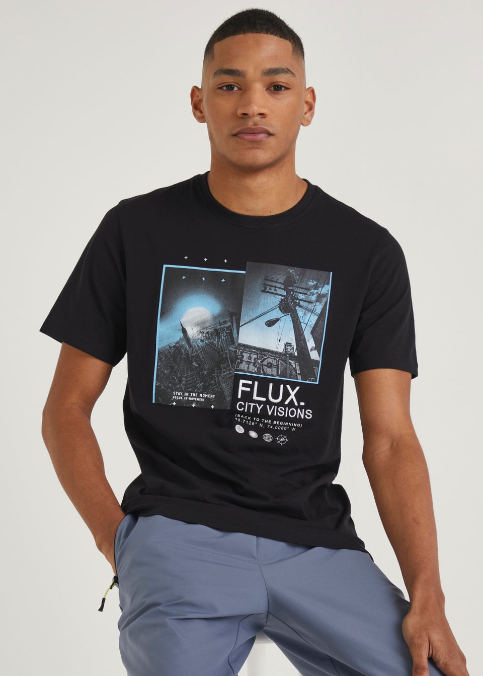 US Athletic Black Flux City T-Shirt