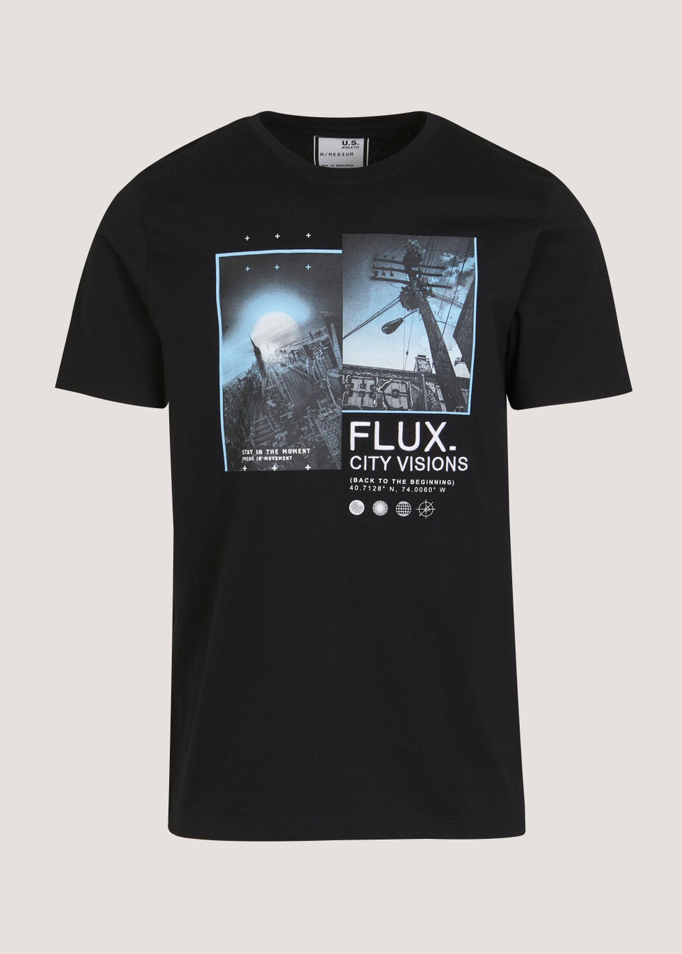 US Athletic Black Flux City T-Shirt