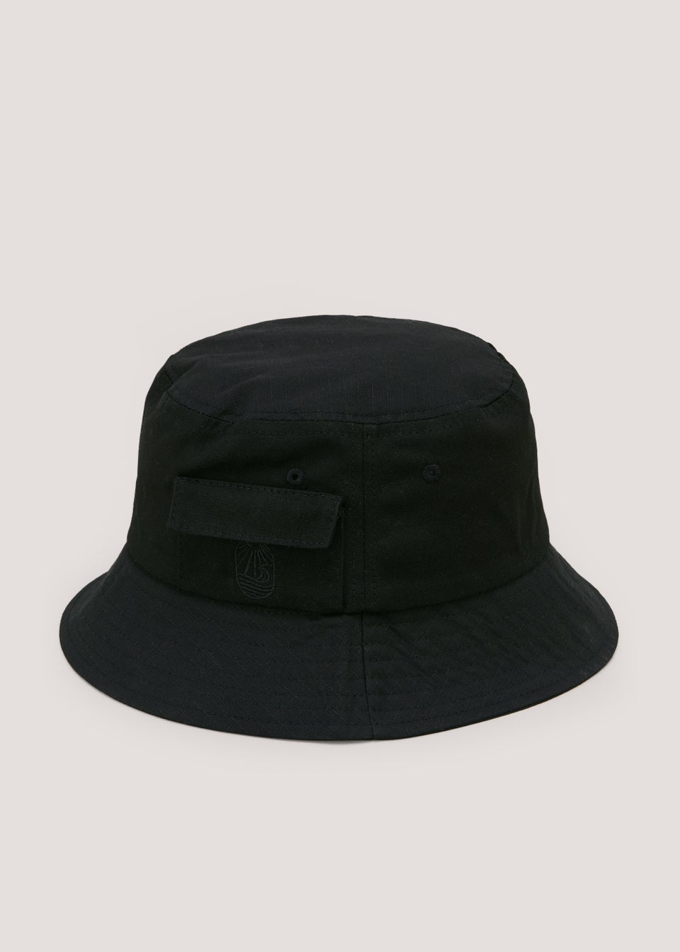 Black Texture Bucket Hat - Matalan