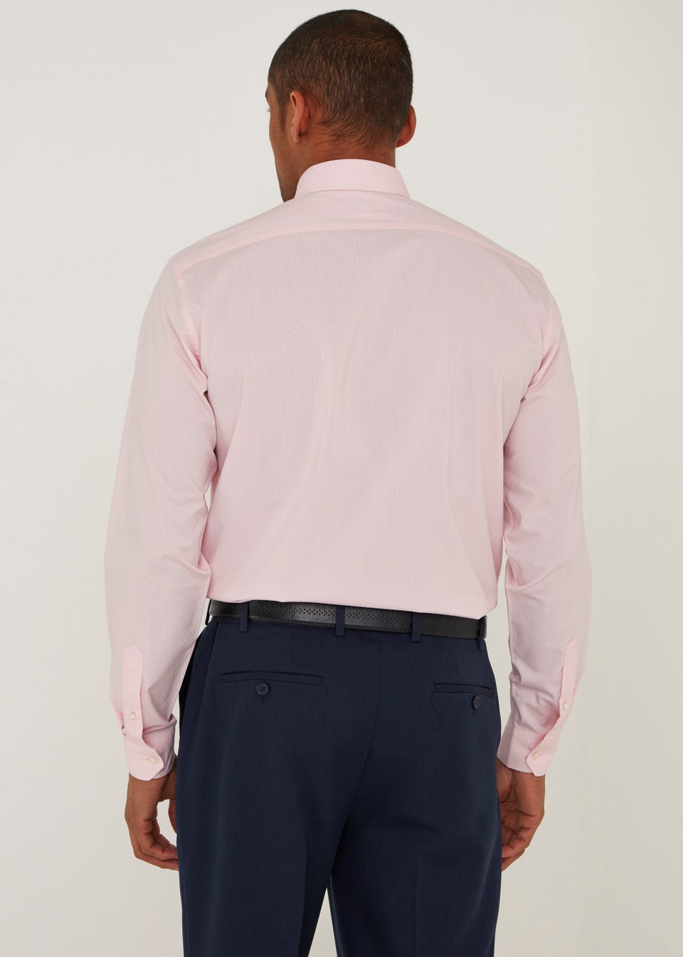 Taylor & Wright Pink Dobby Spot Regular Fit Shirt - Matalan
