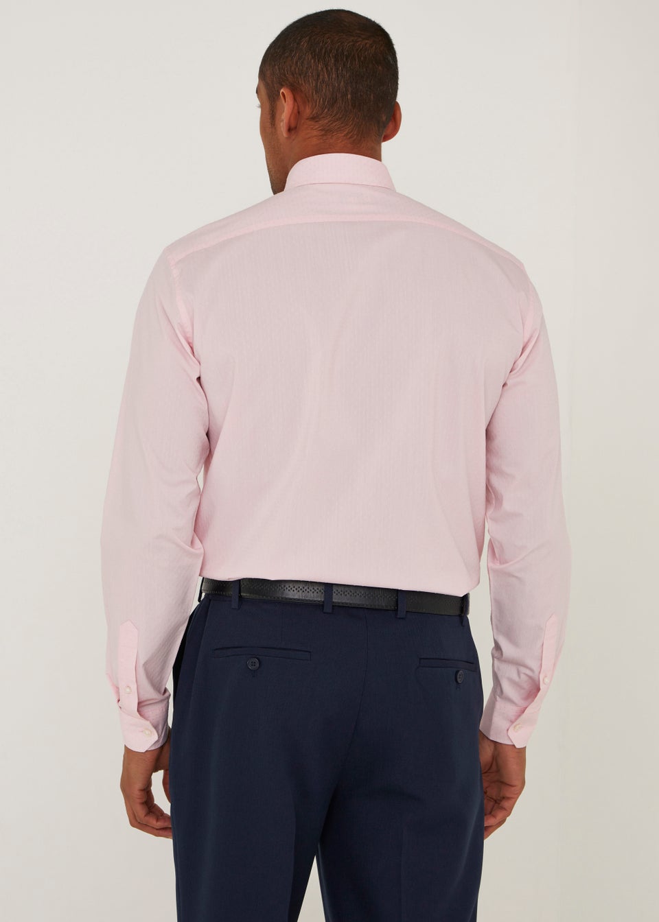 Taylor & Wright Pink Dobby Spot Regular Fit Shirt