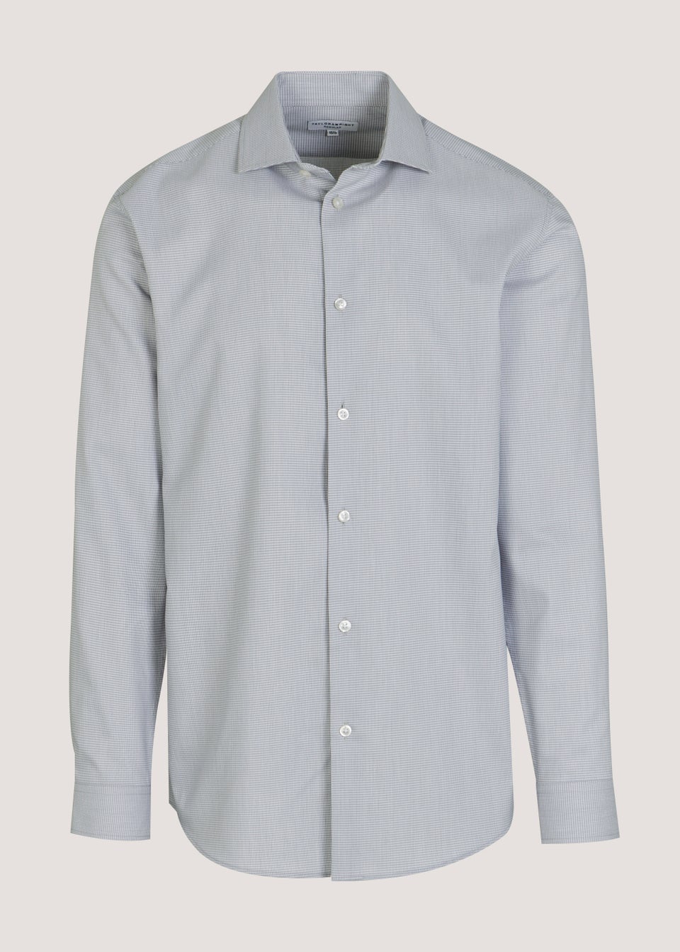 Taylor & Wright Grey Puppytooth Regular Fit Shirt
