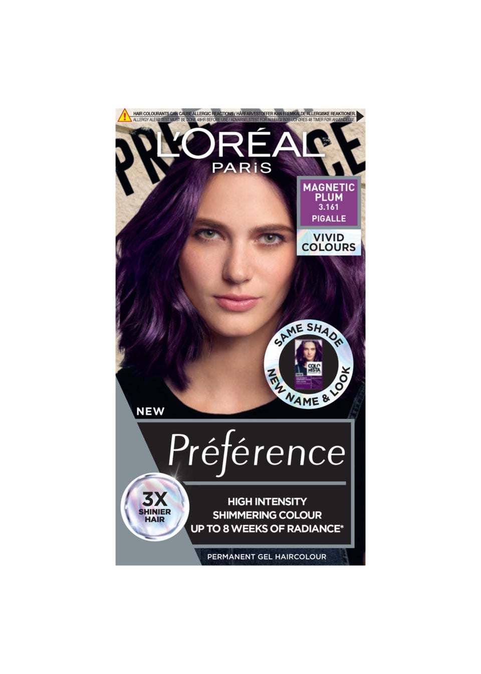 L'Oreal Paris Preference Vivid 3.161 Magnetic Plum Hair Dye
