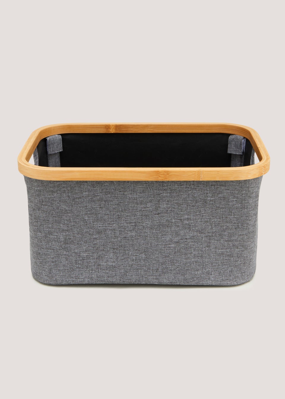 Grey Bamboo Rim Storage Tray