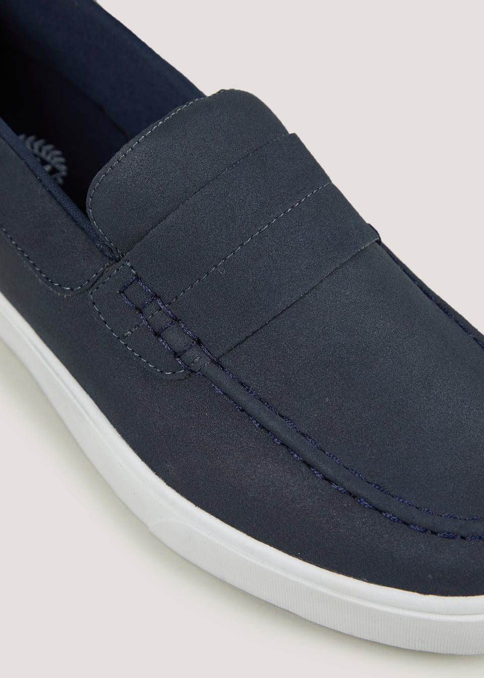 Navy Cupsole Loafers