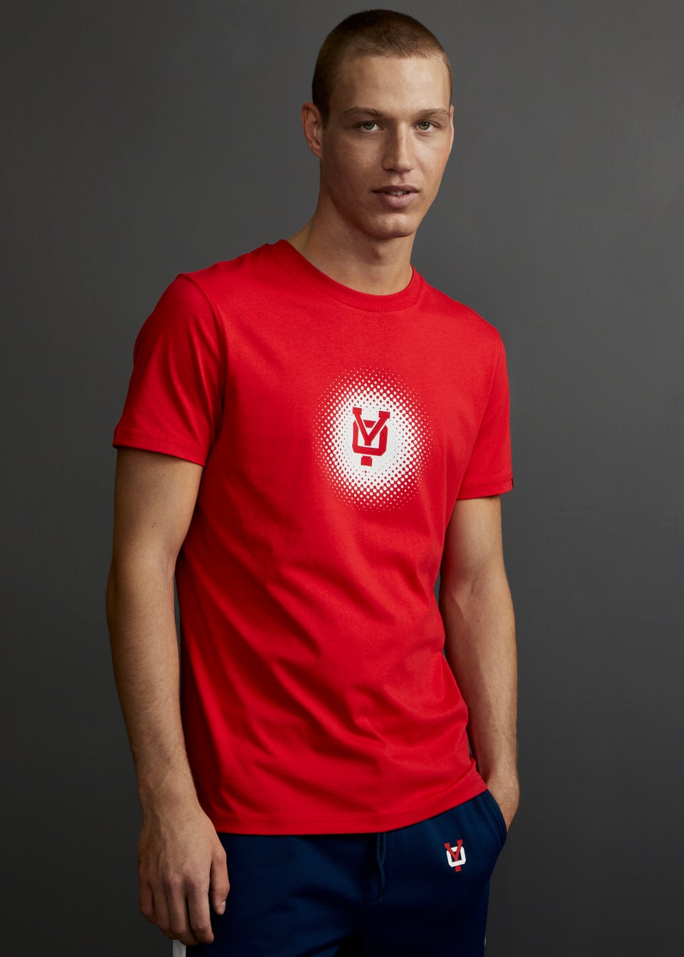 Y.O. Red Front Graphic T Shirt