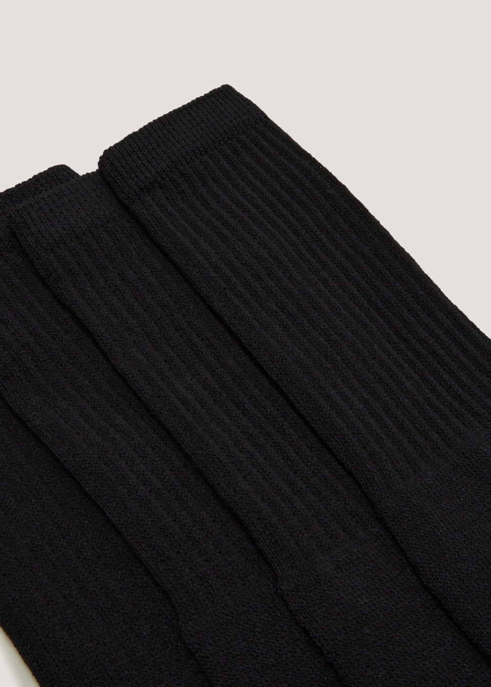 4 Pack Black Sports Socks - Matalan