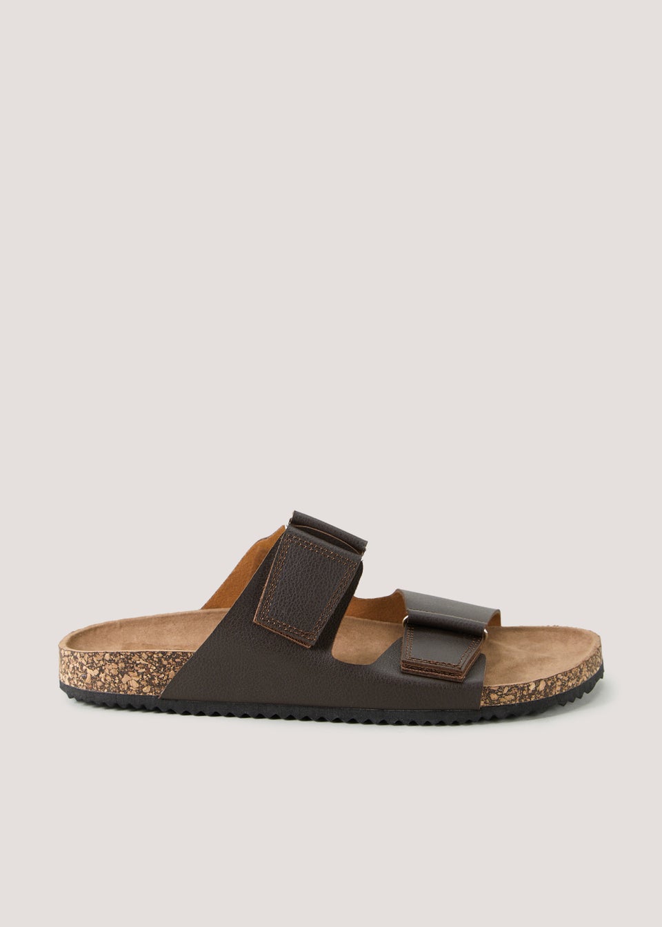 Brown Double Riptape Sandals