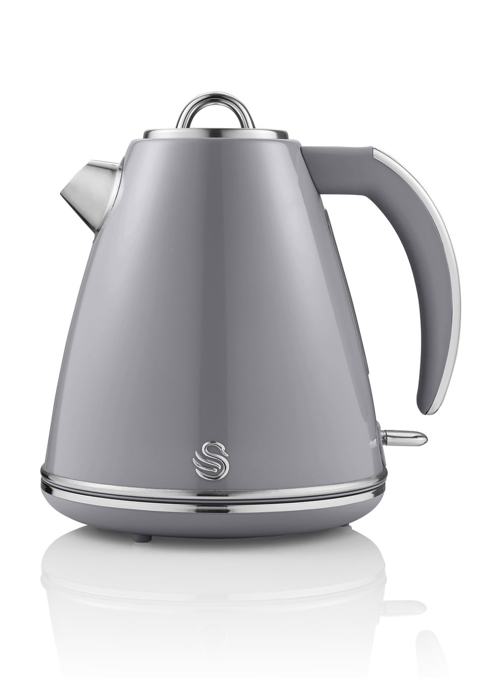 Swan Grey Retro Jug Kettle (1.5L)