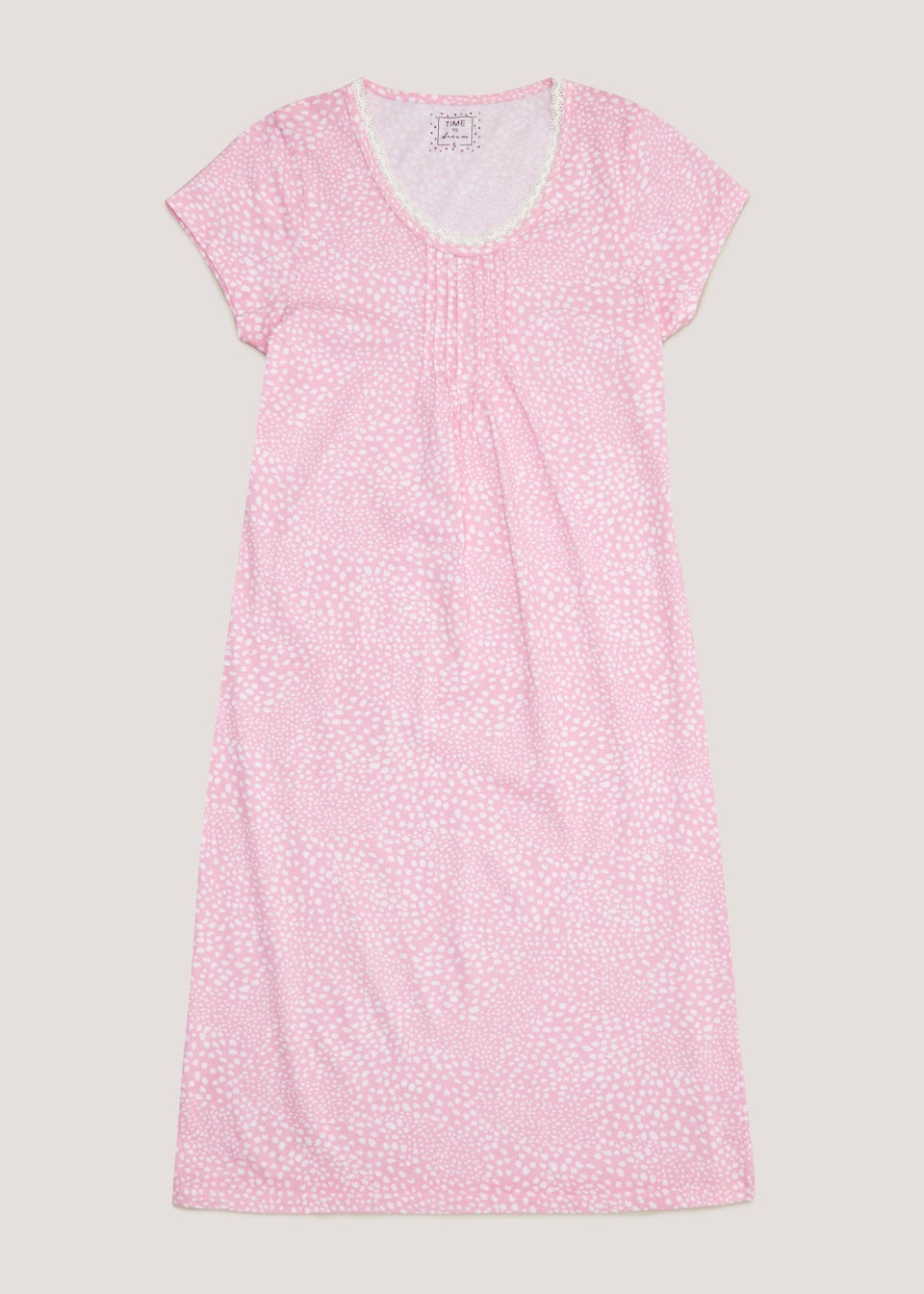Pink Spot Lace Nightie