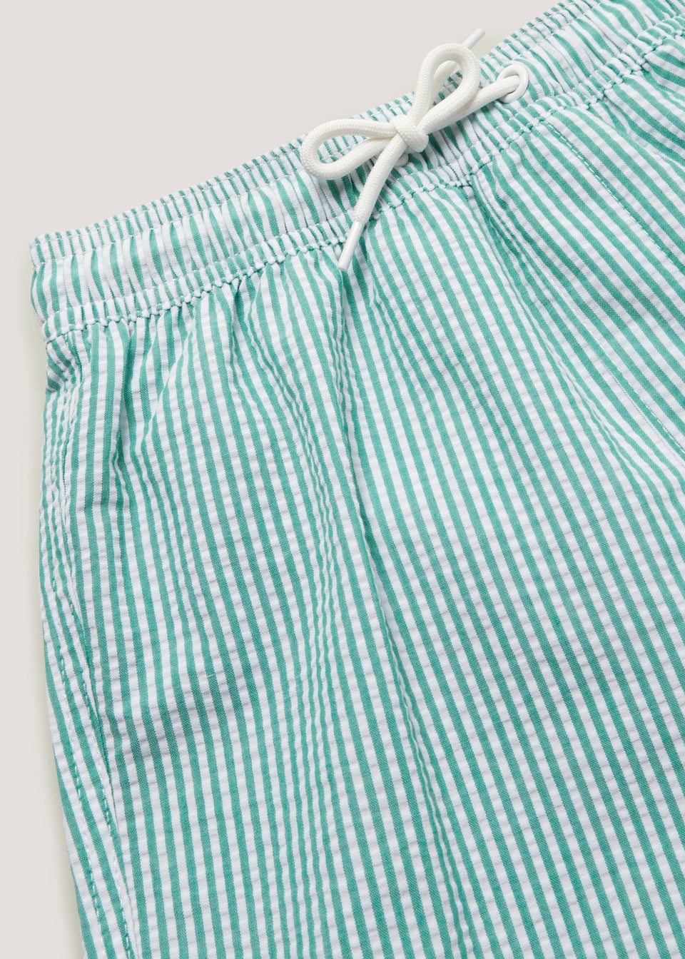 Boys Green Seersucker Swim Shorts (3-11yrs)