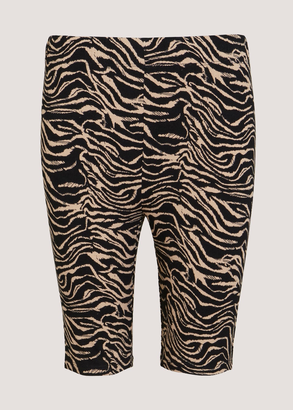 Brown Print Cycling Shorts