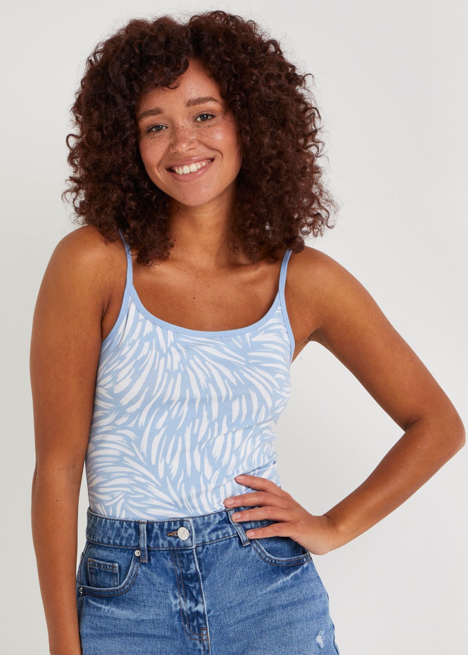 Blue Mark Making Essential Cami Top