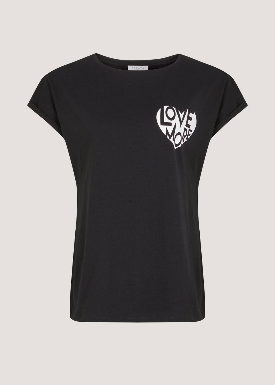 Black Heart T-Shirt - White/Black