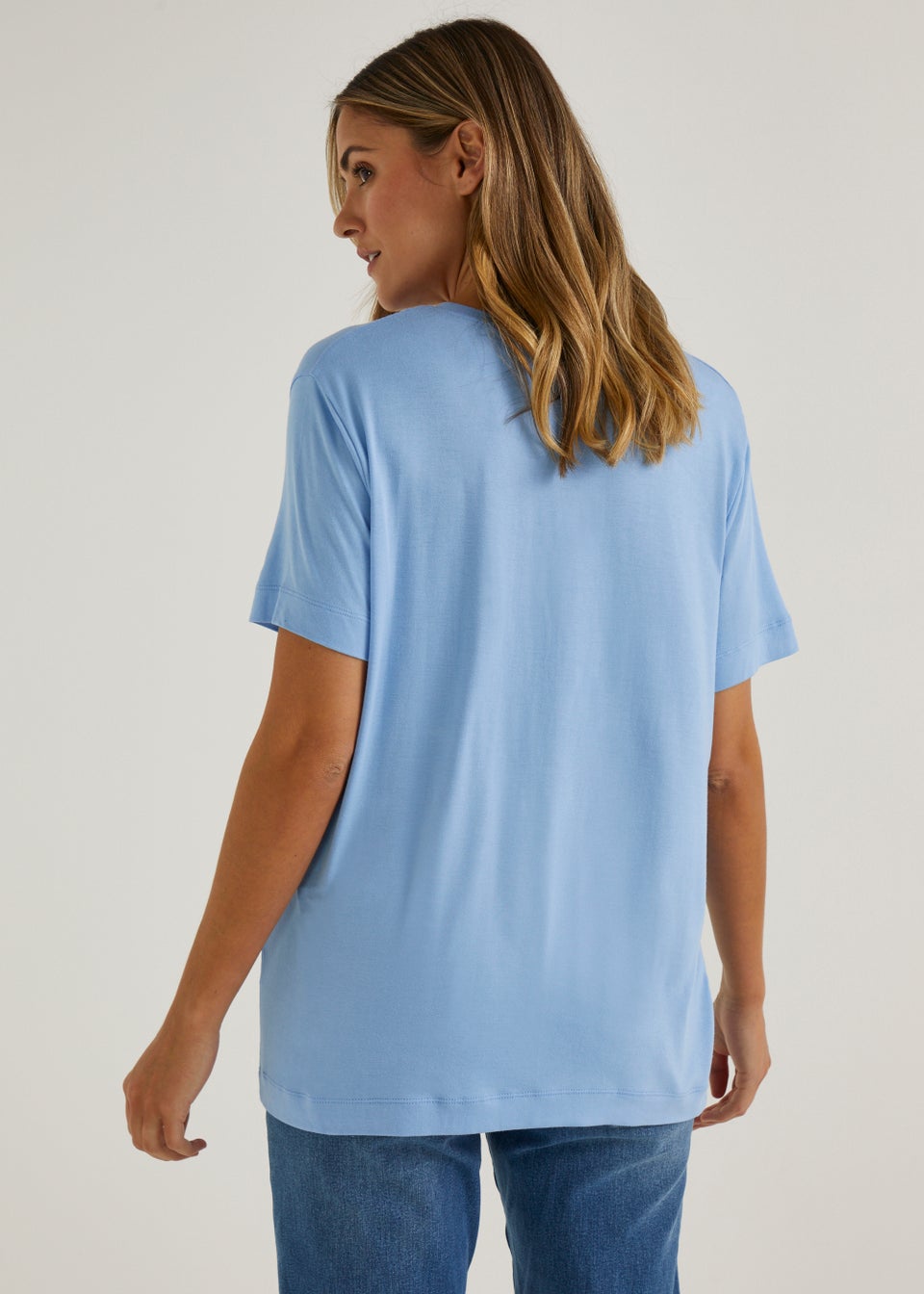 Blue V-Neck T-Shirt