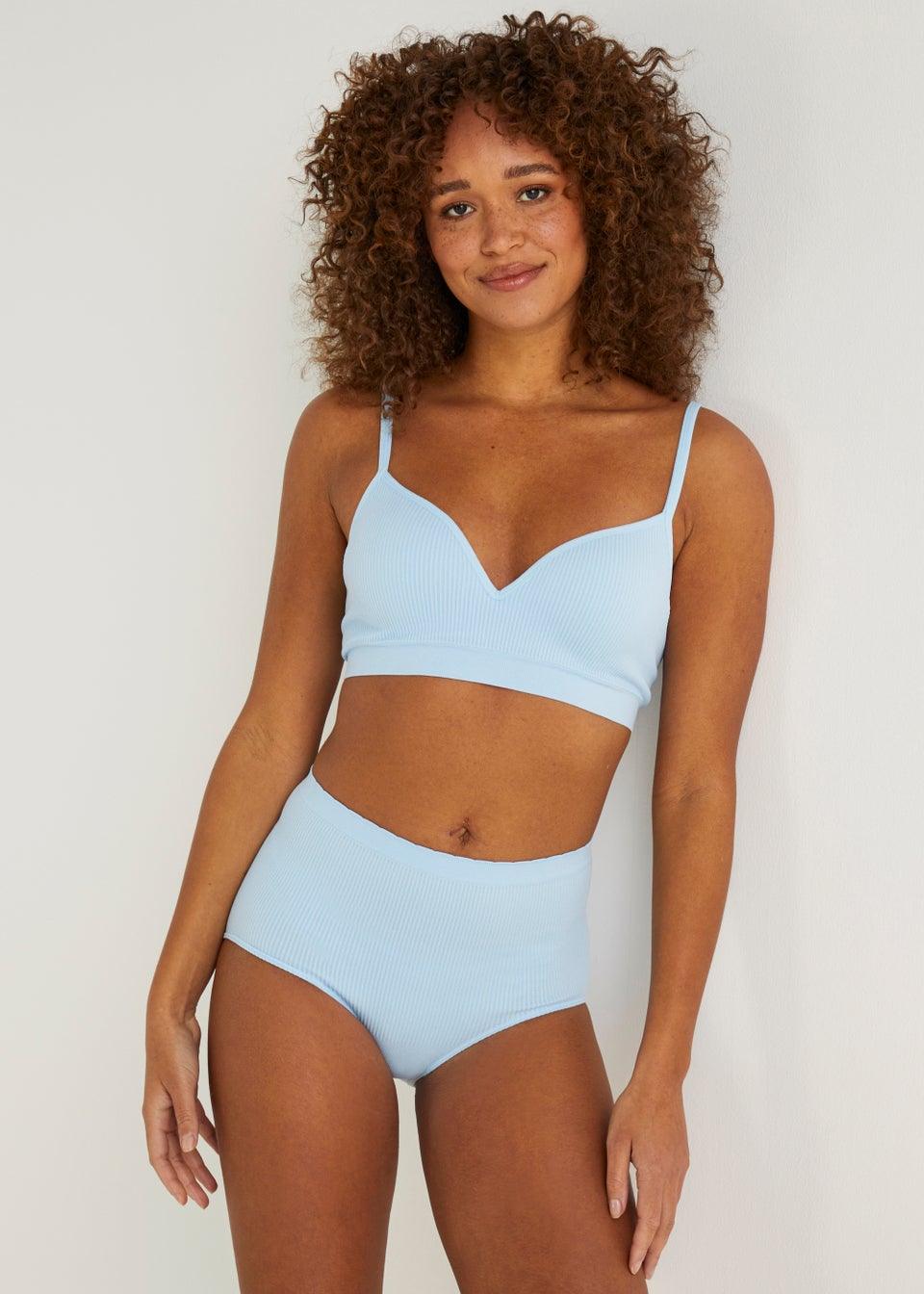 3 Pack Seam Free Ribbed Full Knickers