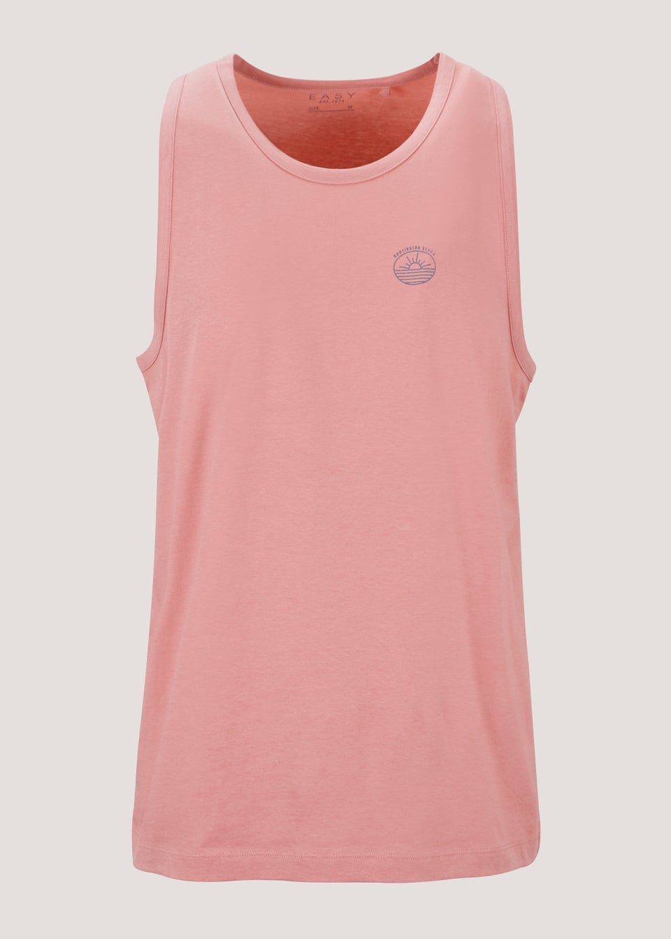 Pink Jersey Ringer Vest Top