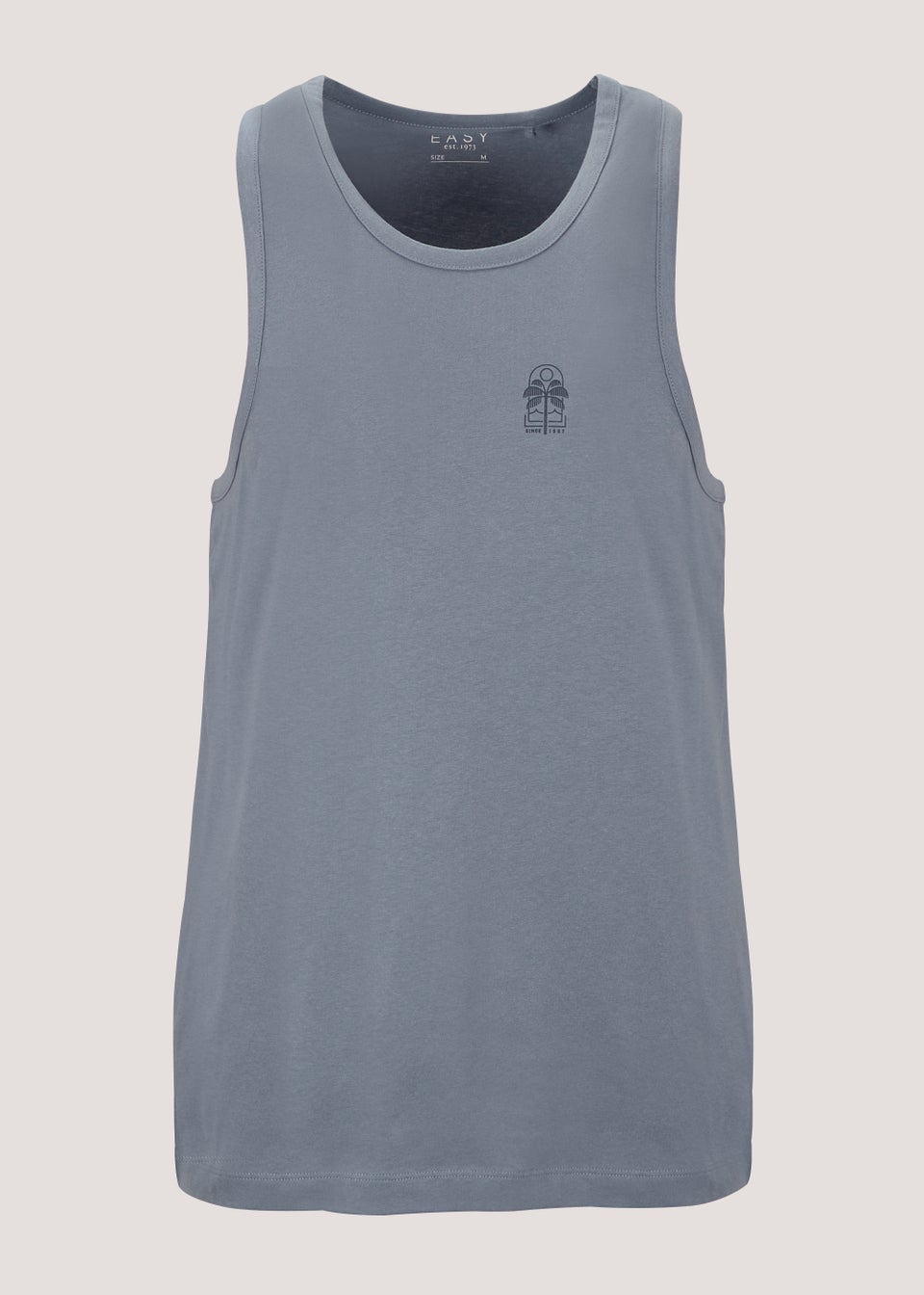 Grey Jersey Ringer Vest Top