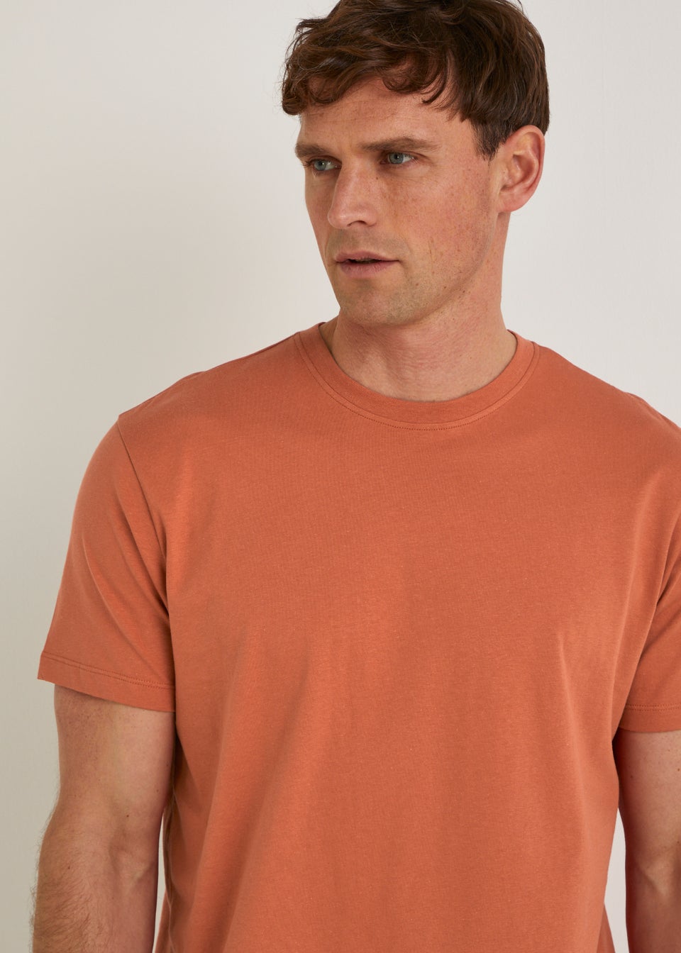 Orange Essential Crew Neck T-Shirt