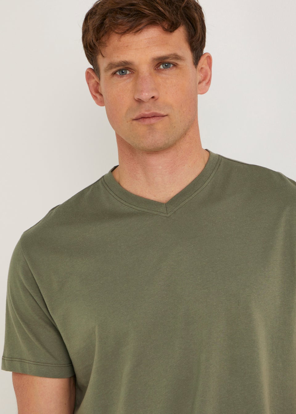 Green Essential V-Neck T-Shirt