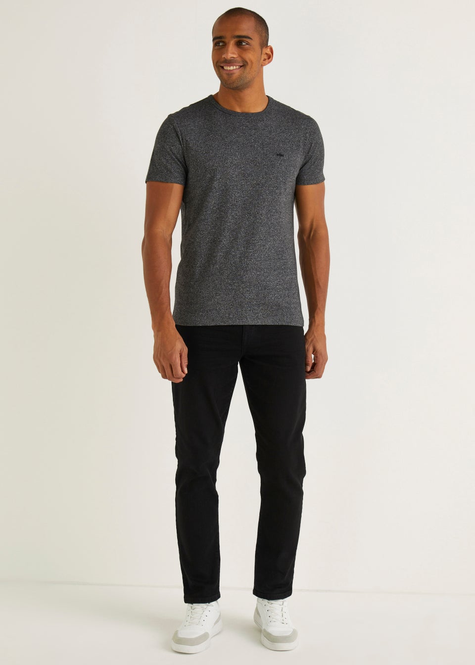 Black Slim Fit T-Shirt - Matalan