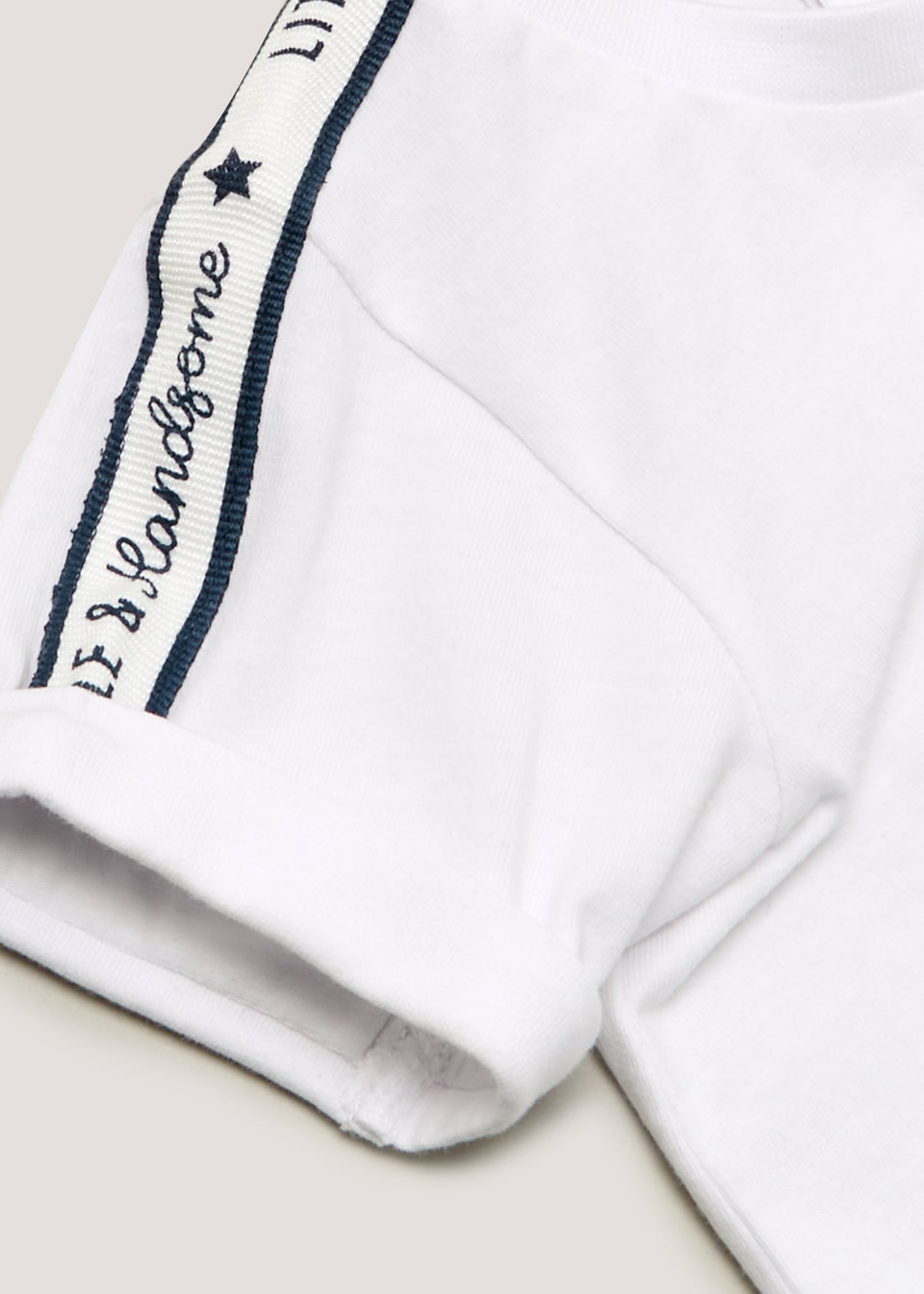 Baby White Handsome T-Shirt & Joggers Set (Newborn-23mths)