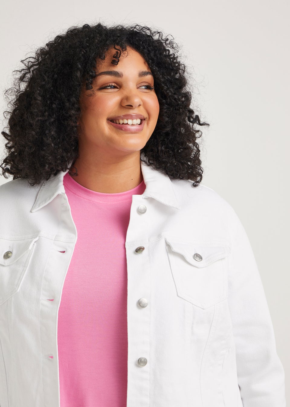 White jacket on sale size 18