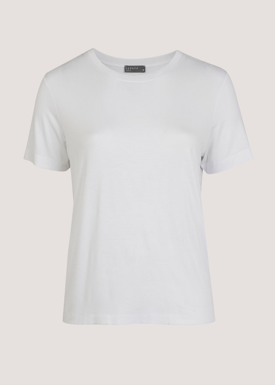 Papaya Curve White Essential T-Shirt