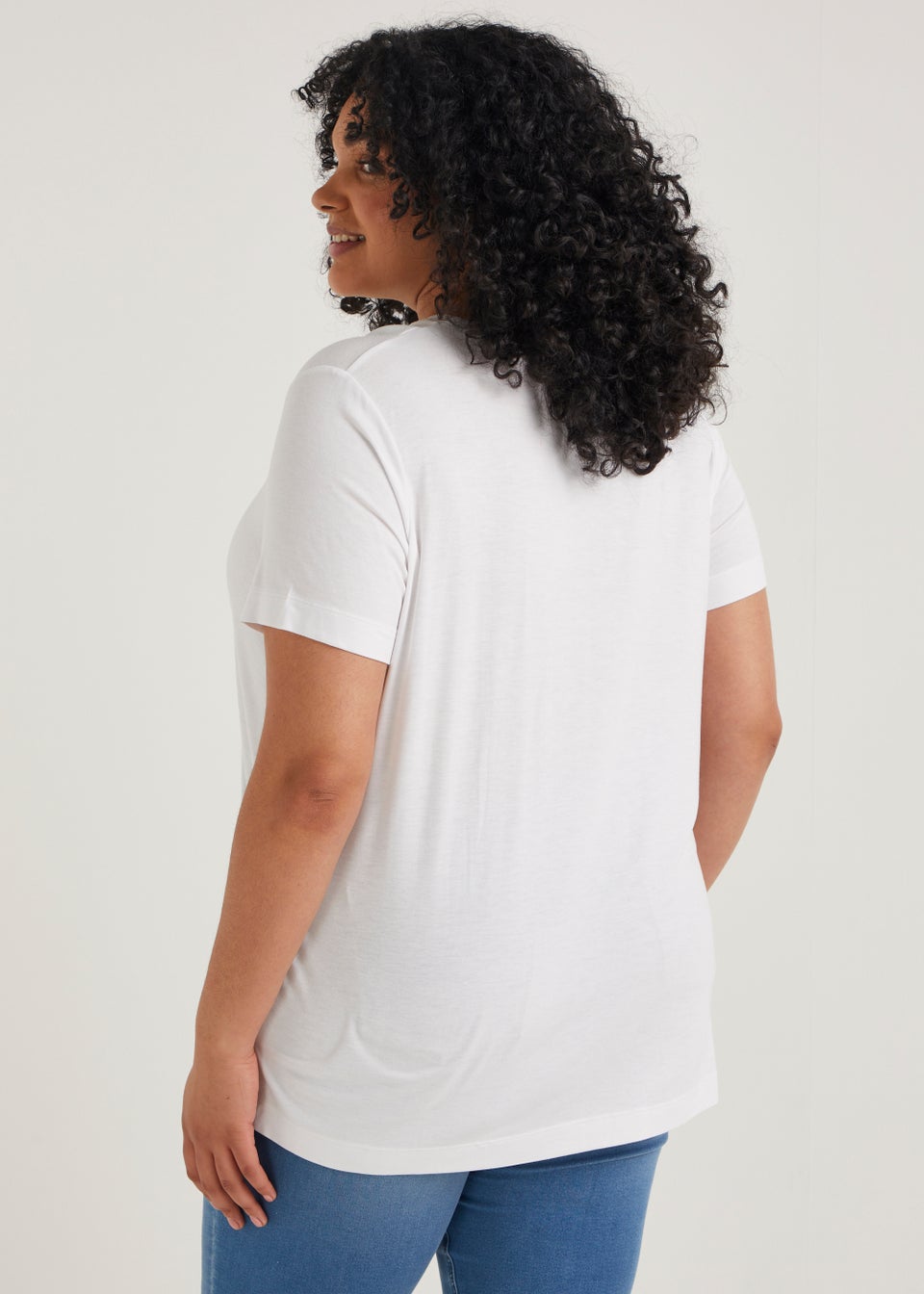 Papaya Curve White Essential T-Shirt