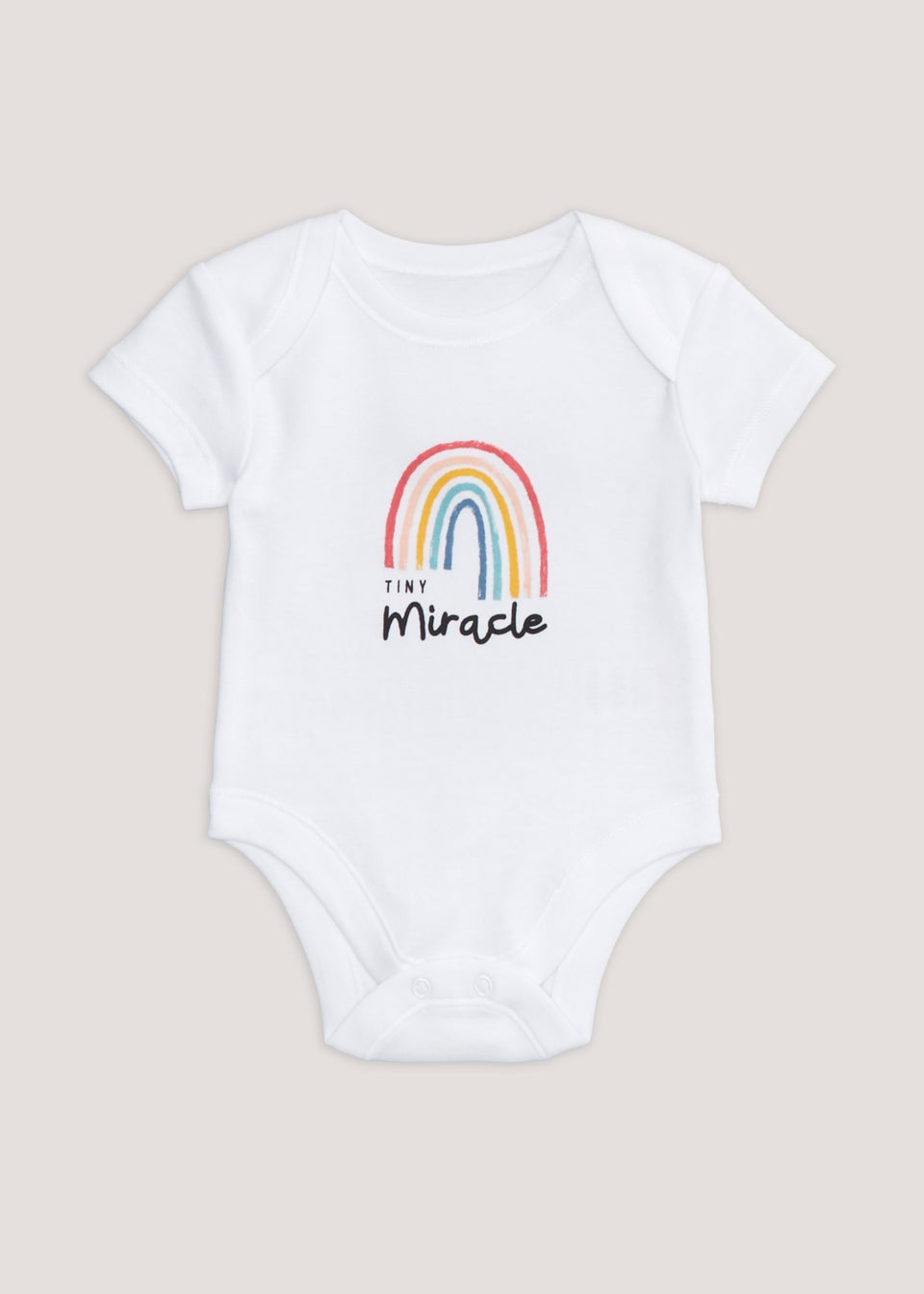Baby White Tiny Miracle Bodysuit (Newborn-3mths)