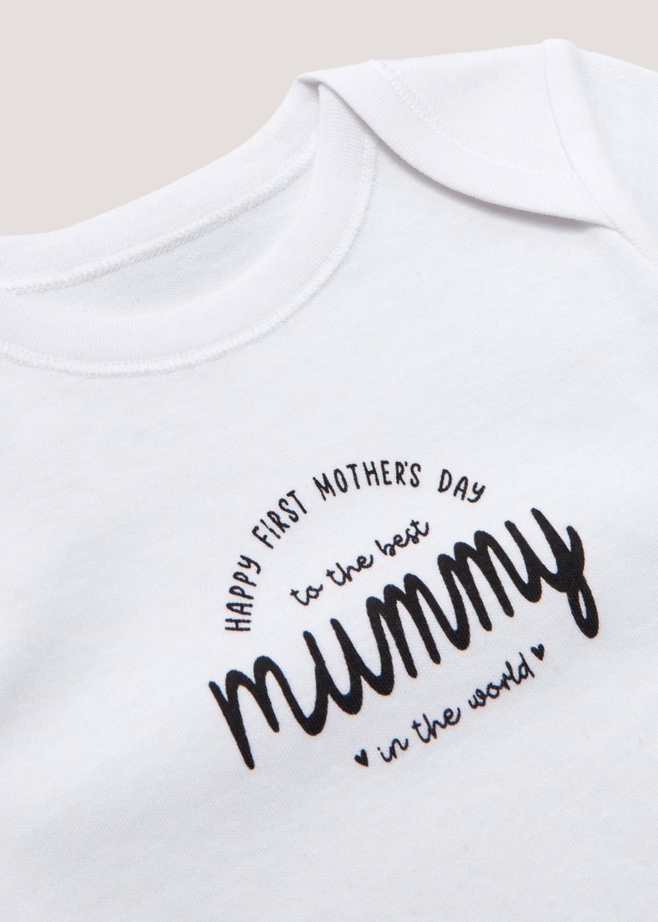 Baby White Mother's Day Bodysuit (Tiny Baby-12mths)