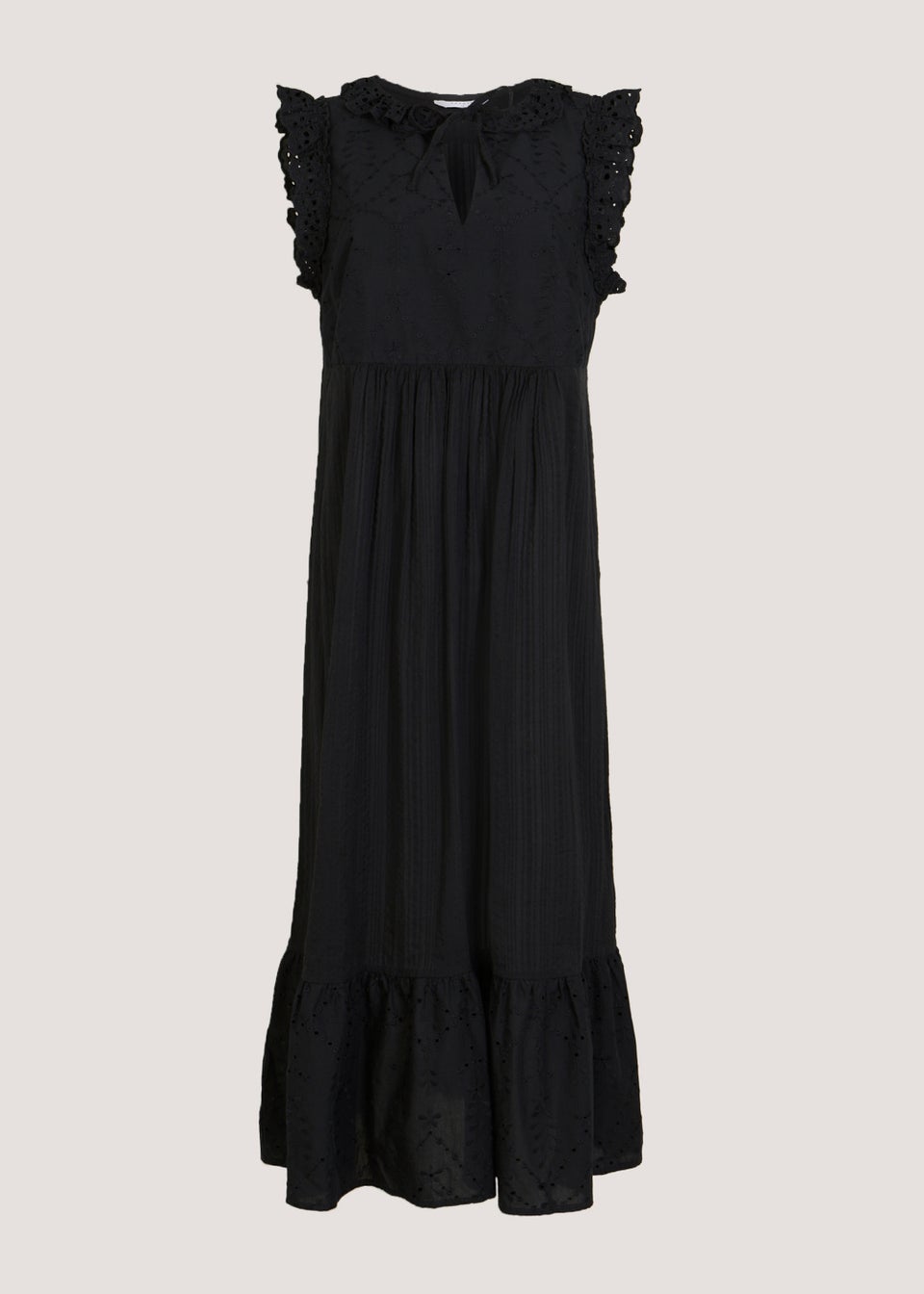 Black Schiffley Midi Dress Matalan