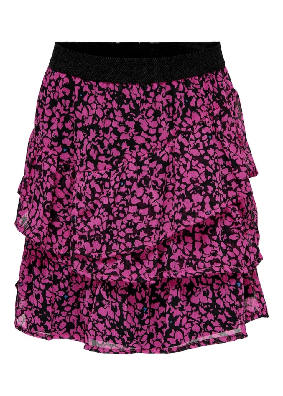 ONLY Kids Isabella Pink Print Frill Skirt (6-14yrs)