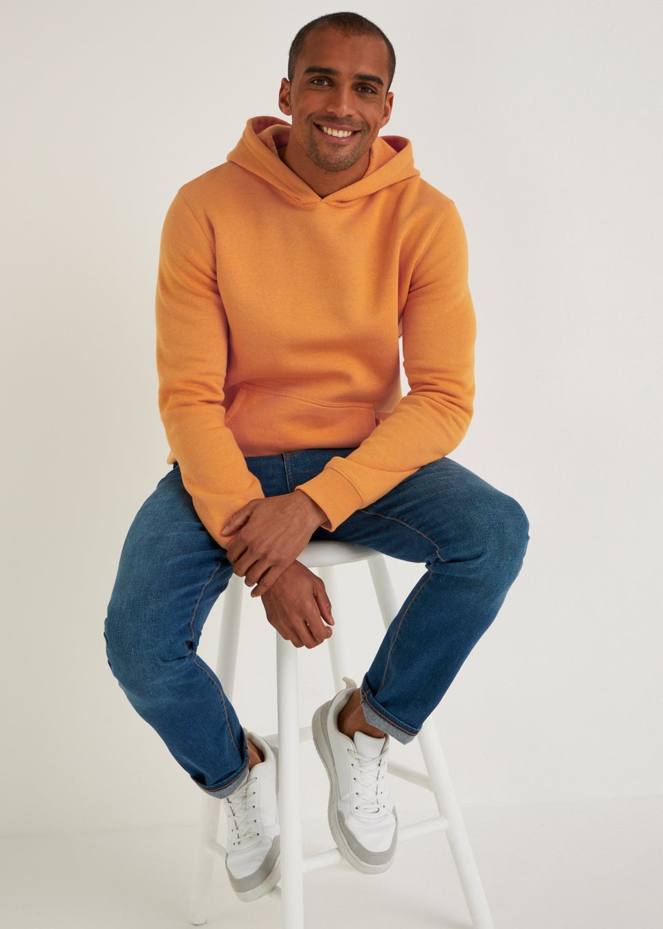 Orange Essential Pull-On Hoodie