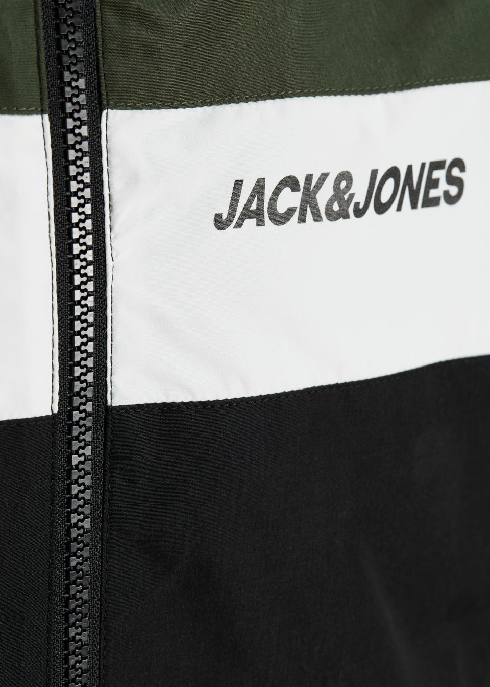 Jack & Jones Junior Khaki Blocki Hood Bomber Jacket (8-16yrs) - Matalan