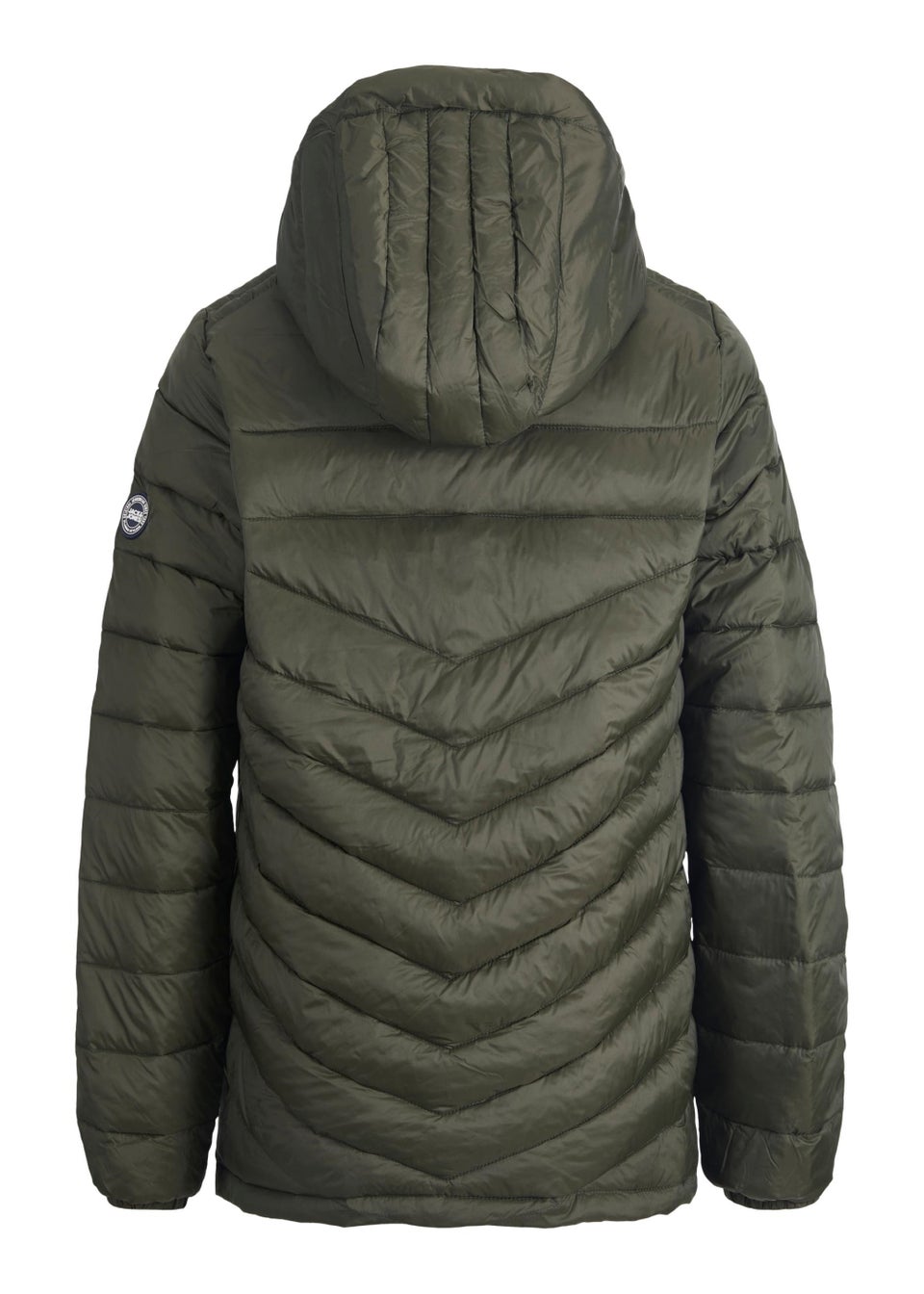 Jack & Jones Junior Khaki Hero Puffer Hood Jacket (8-16yrs)
